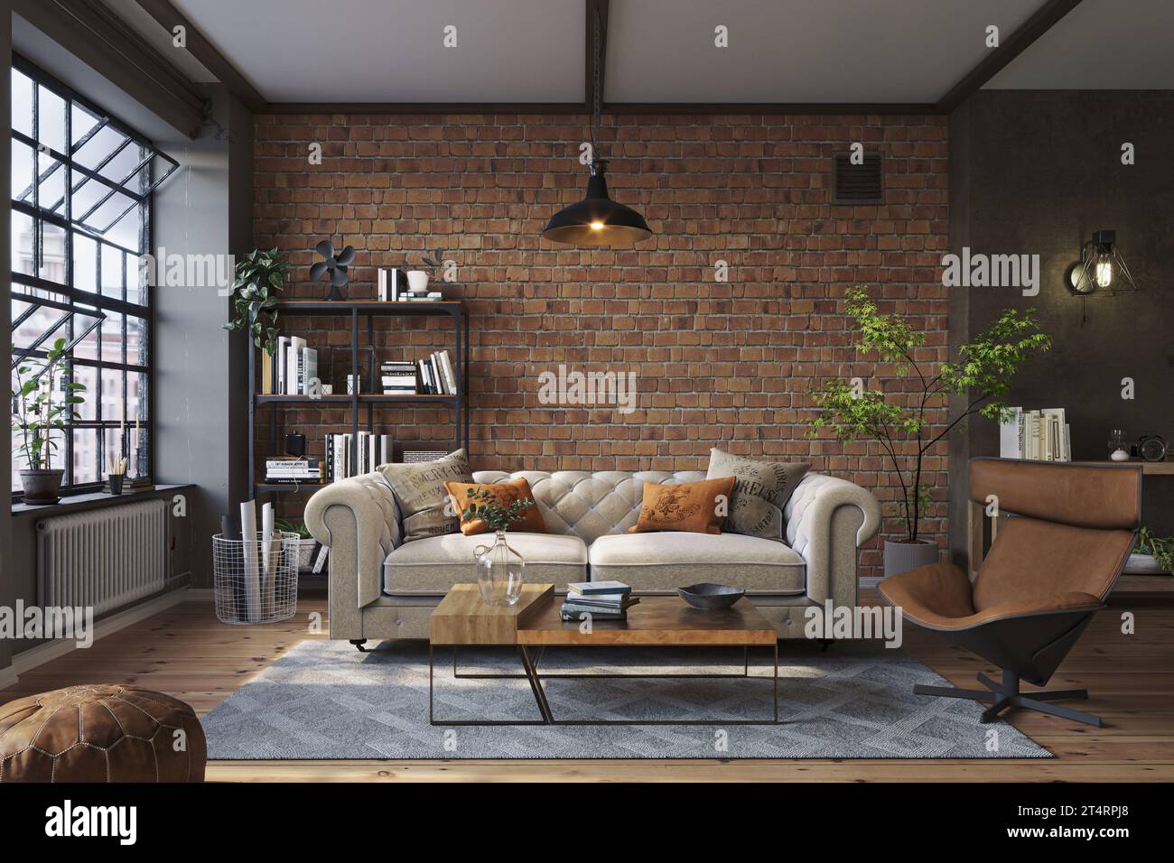 Welcoming loft apartment in a reconstructed industrial building