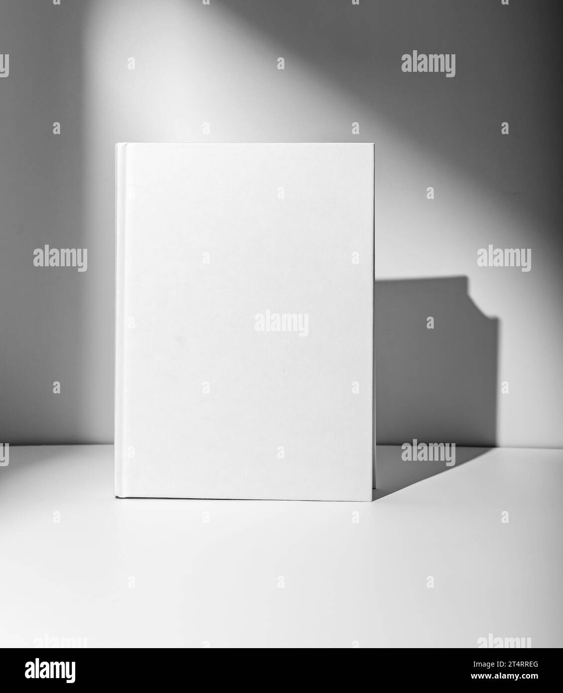 Hardcover Book Mockup. Blank Canvas Cover Stock Photo