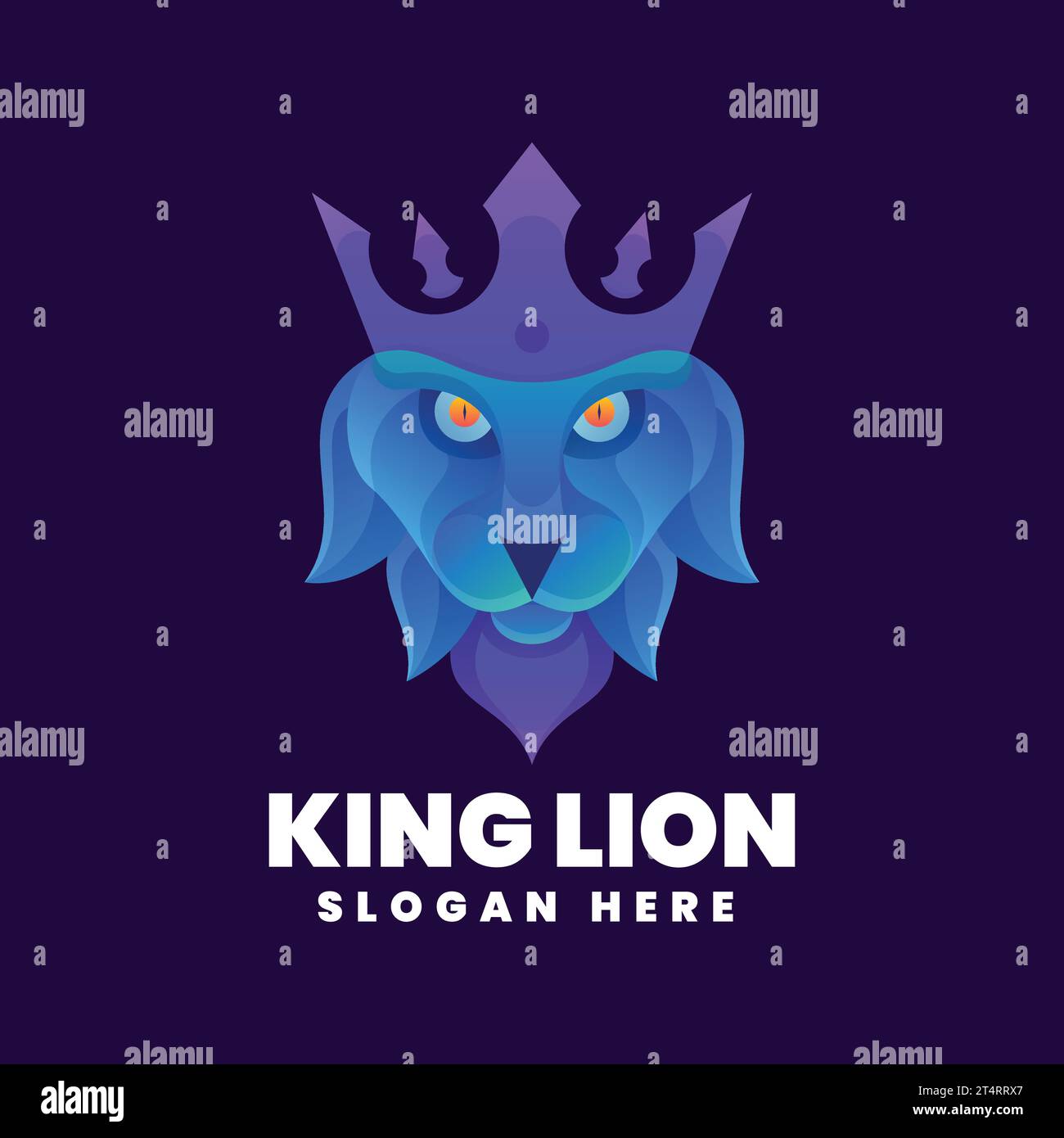 King lion Royalty Free Vector Image Stock Vector Image & Art - Alamy