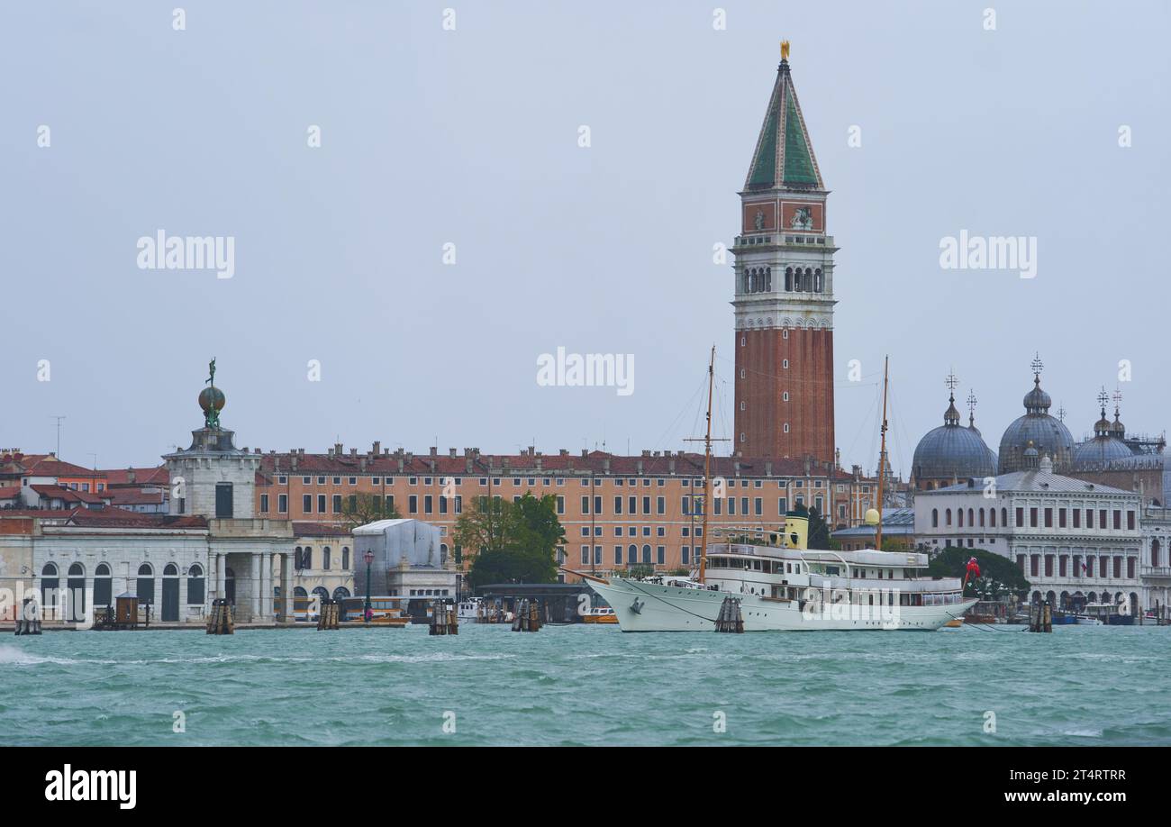 San Giorgio Maggiore, a 16th-century Benedictine church in Venezia. Venice - 5 May, 2019 Stock Photo