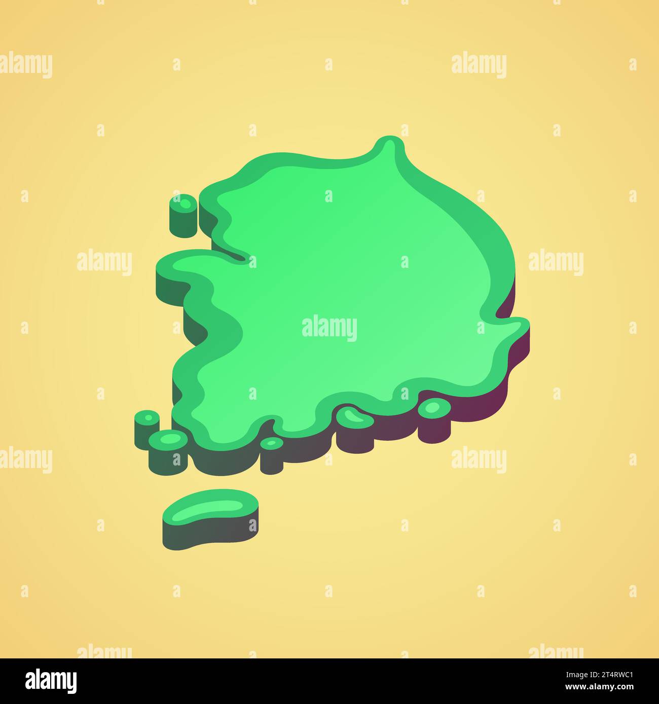 South korea map blank hi-res stock photography and images - Alamy