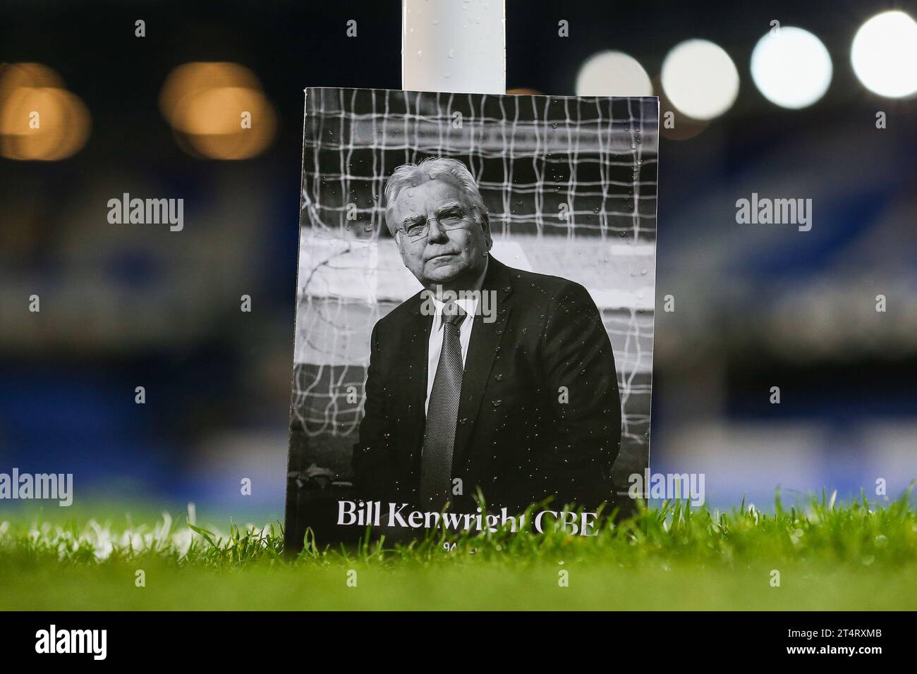 Liverpool, UK. 01st Nov, 2023. Bill Kenwright CBE tribute on programme ahead of he Everton FC v Burnley FC, Carabao Cup 4th Round match at Goodison Park, Liverpool, England, United Kingdom on 1 November 2023 Credit: Every Second Media/Alamy Live News Stock Photo