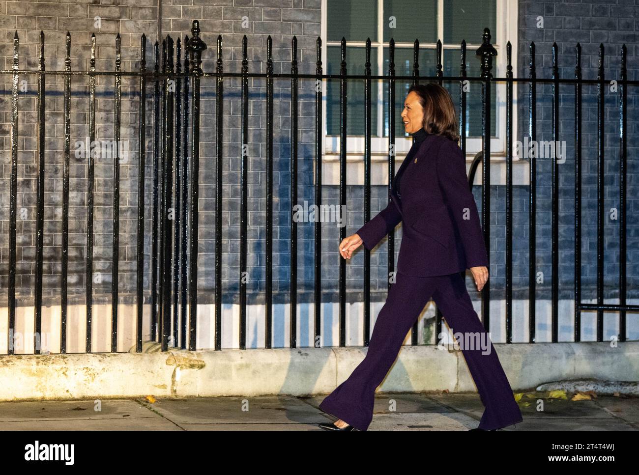 London, UK. 1st Nov, 2023. US Vice President Kamala Harris and Prime Minister Rishi Sunak meet at Downing Street, Vice President Harris is visiting Britain to deliver a major policy speech on Artificial Intelligence (AI) and to attend the AI Safety Summit 2023 US Vice President Kamala Harris Credit: Ian Davidson/Alamy Live News Stock Photo