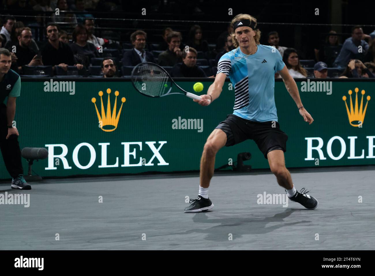 Paris, France. 1st Nov, 2023. German Player ALEXANDER ZVEREV Returns ...