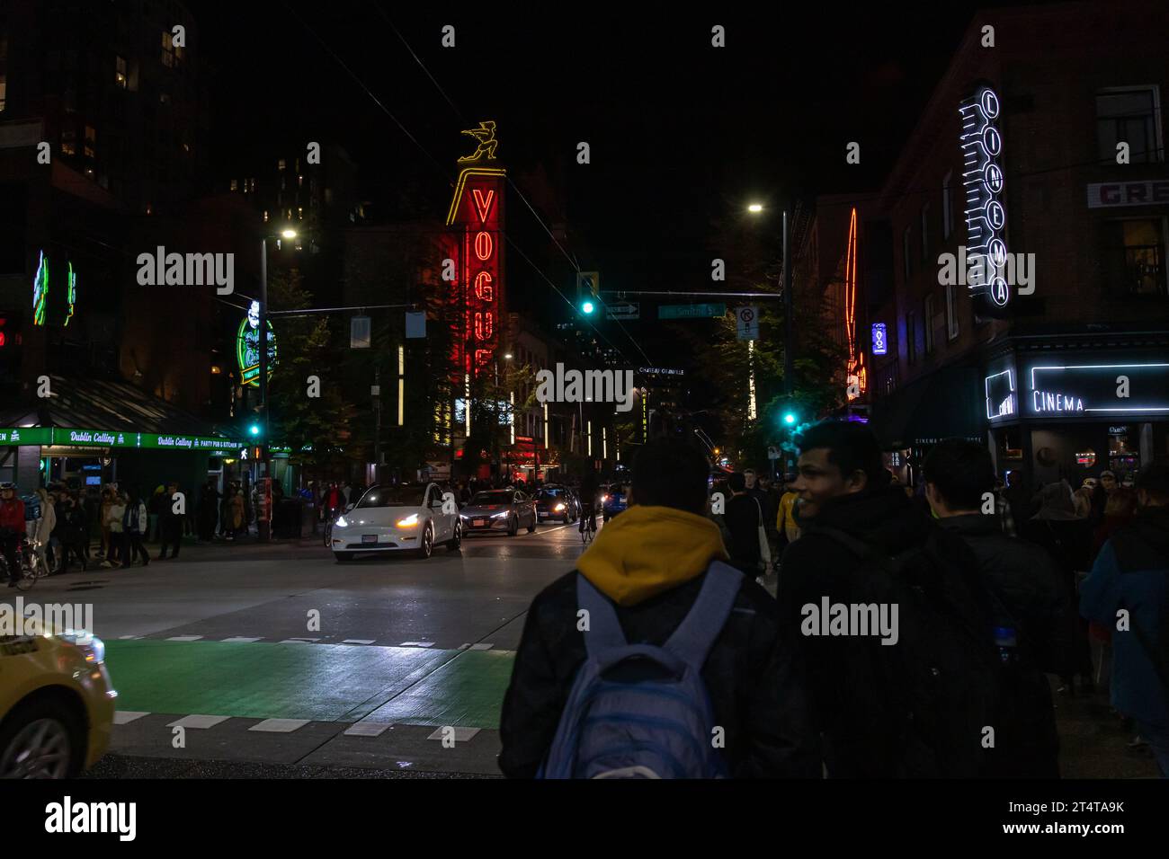 Vancouver, CANADA Oct 31 2023 Image of people gathering on