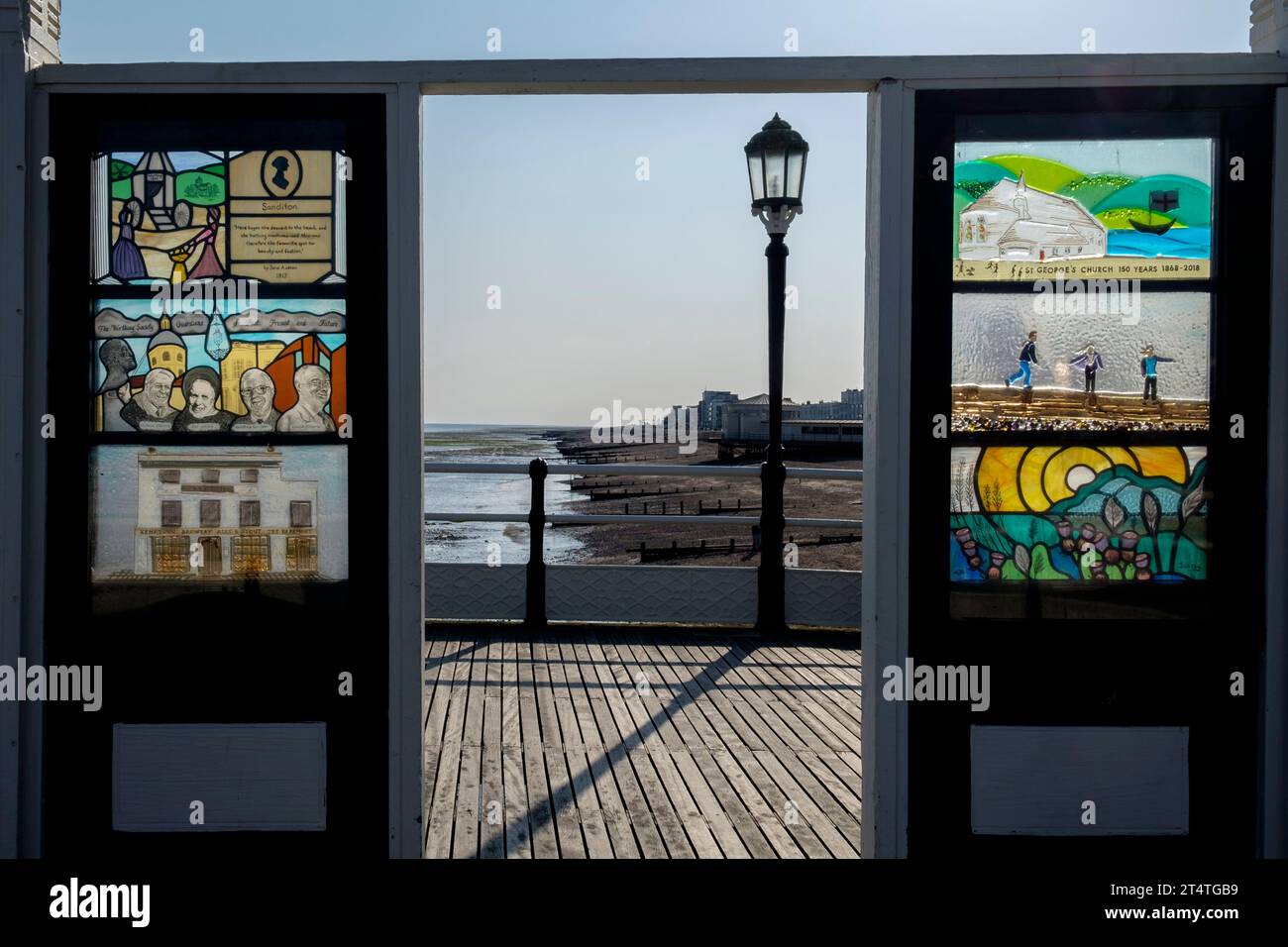 Window Pier Stained glass panels hi-res stock photography and images - Alamy