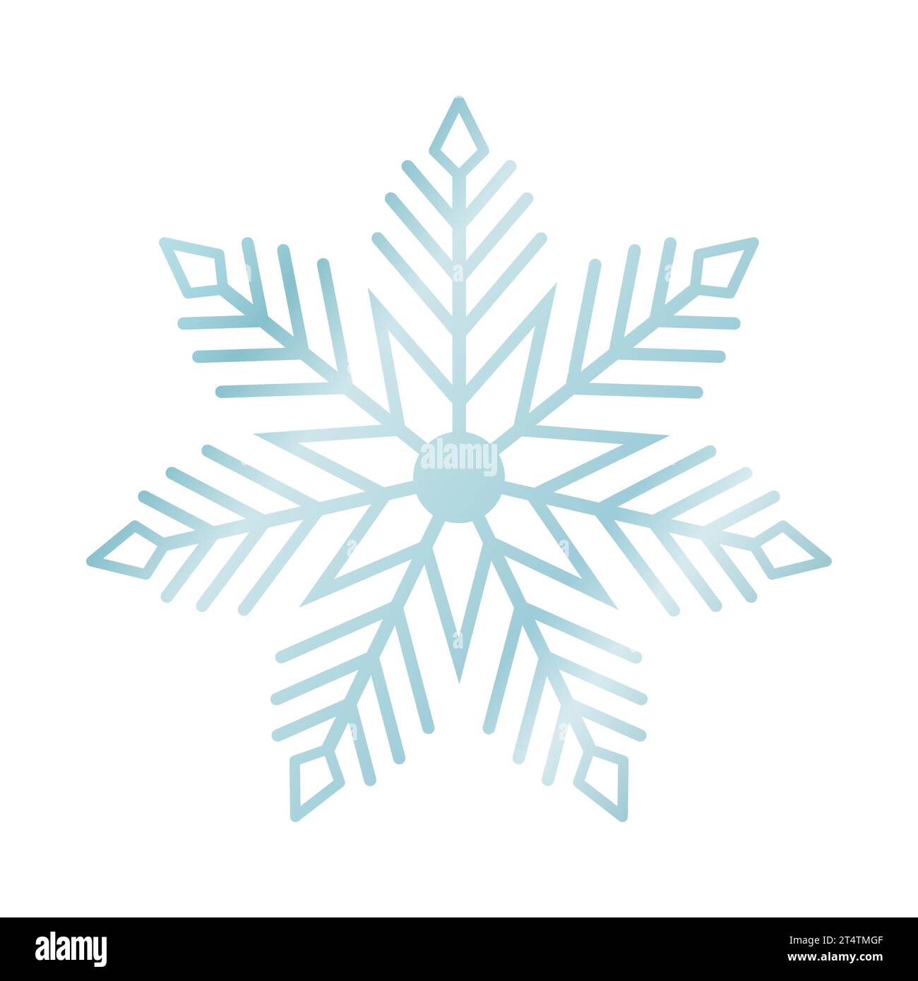 Blue snowflake on a white background for winter design Stock Vector ...