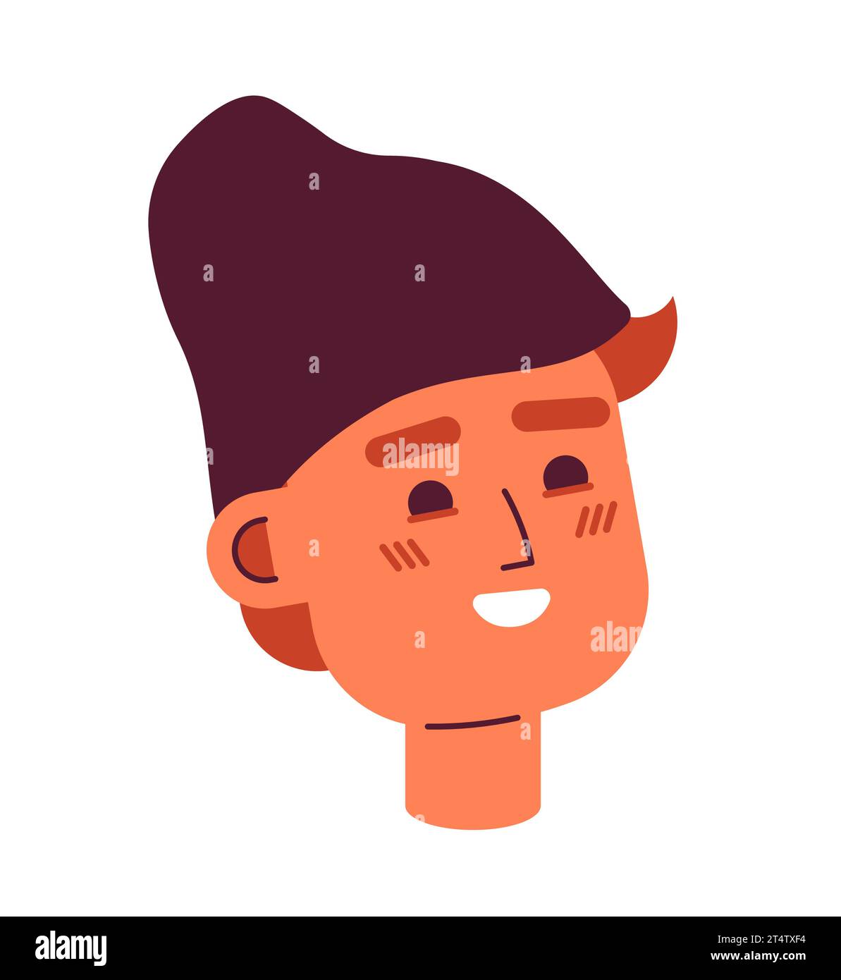 Beanie hat boy caucasian 2D vector avatar illustration Stock Vector ...