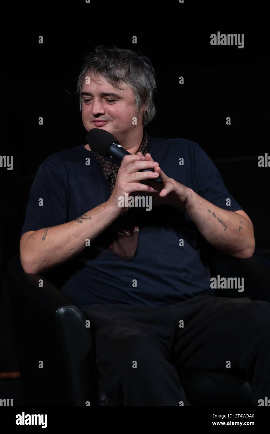 London, United Kingdom. 1st November 2023. Peter Doherty and wife Katia De Vidas talk about her documentary 'Stranger in My Own Skin' after its London premiere at Vue West End. Cristina Massei/Alamy Live News Stock Photo