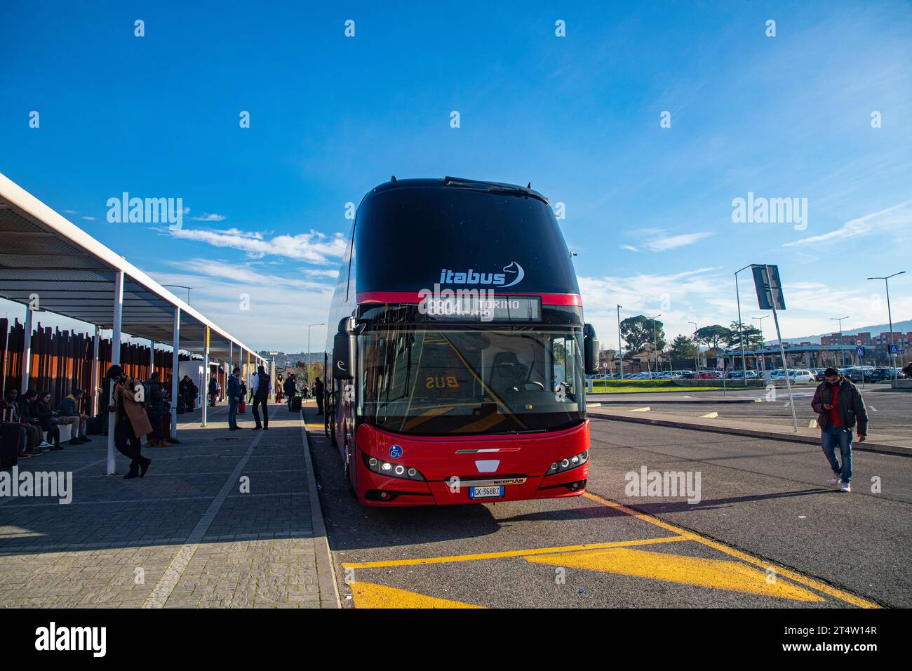 Florence, Italy An Itabus at the longdistance bus station at Florence