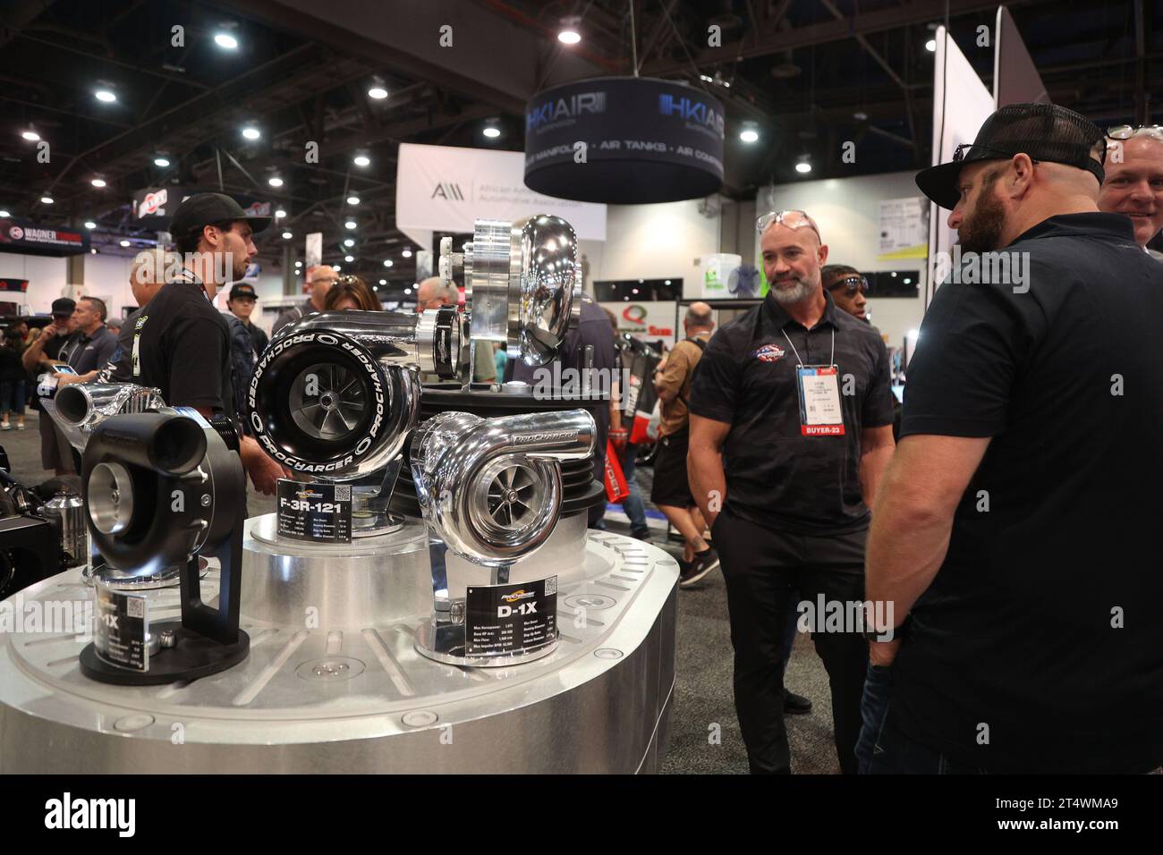 Las Vegas, United States. 01st Nov, 2023. A view of attendees getting a