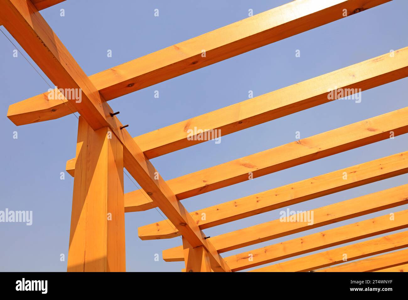 Color Yelow Railing Yellow wooden railing Stock Photo - Alamy