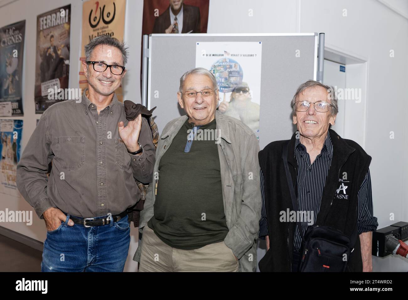 Ris-Orangis, France.18th Sep, 2016.Thierry Lhermitte ,Henri Guybet, Romain Bouteille attend the screening of the film An 01 in Ris-orangis,France Stock Photo