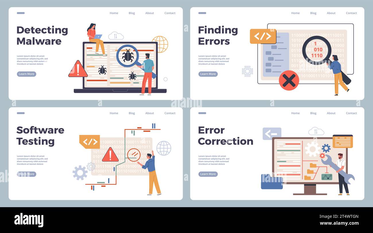 Coding errors Stock Vector Images - Alamy