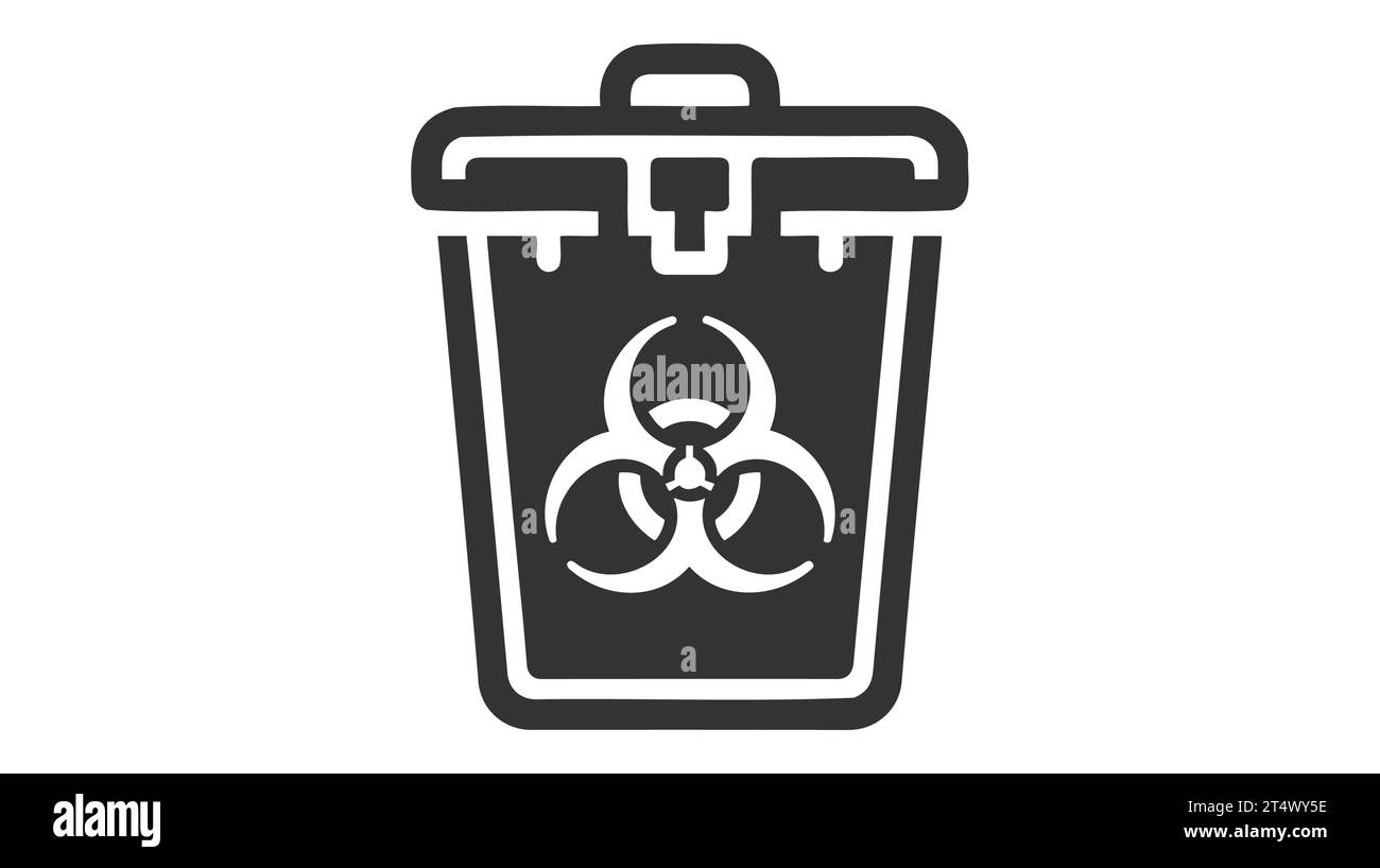 Nuclear waste linear icon. Chemical hazard. Health care. Thin line