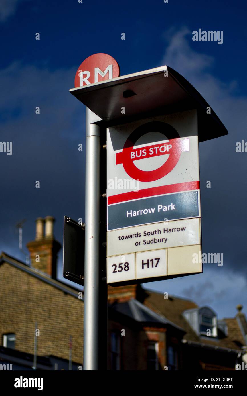 Harrow Park bus stop, High Street, Harrow On The Hill, Borough Of