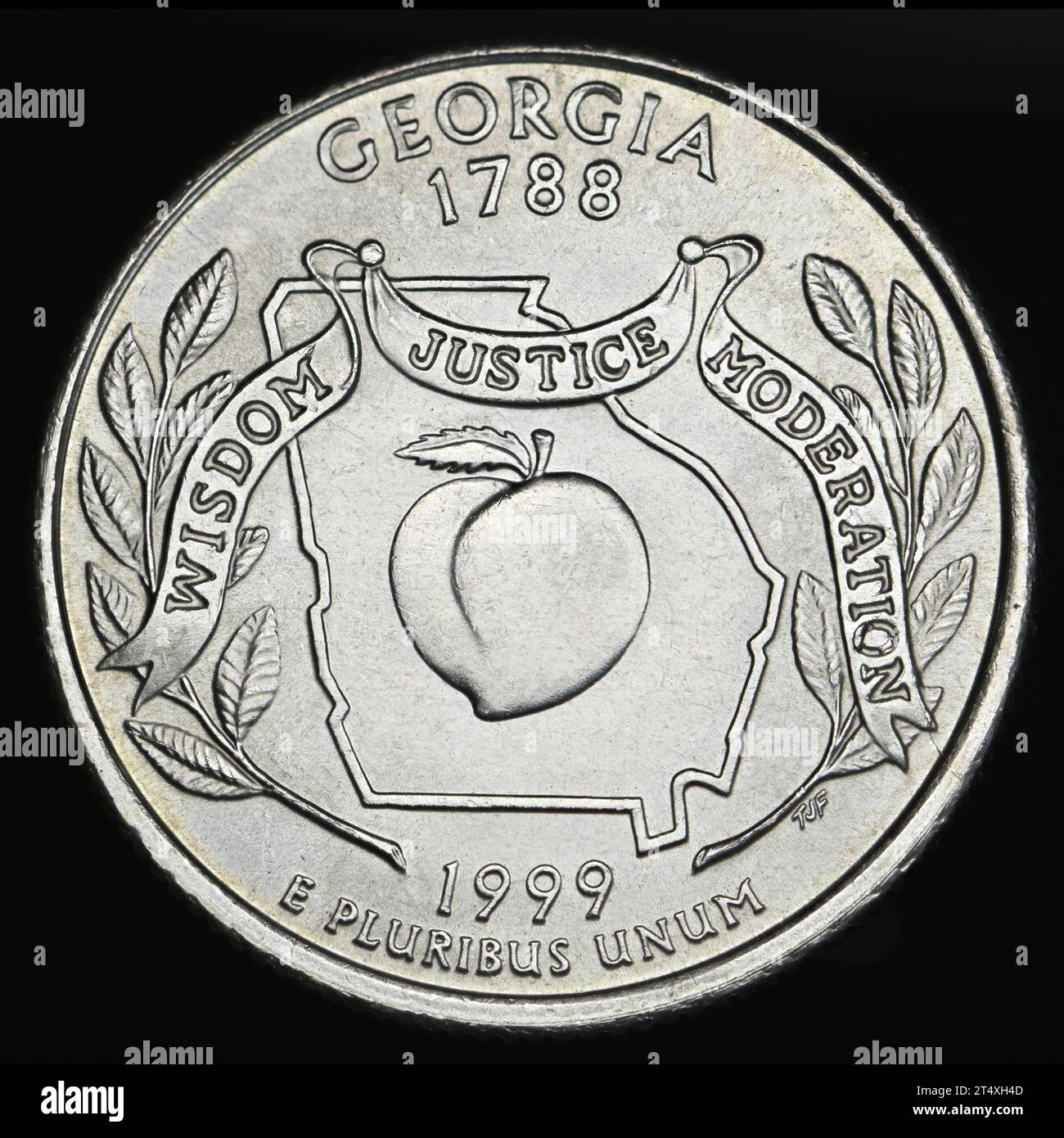 U S state quarters coin collection in book Stock Photo - Alamy