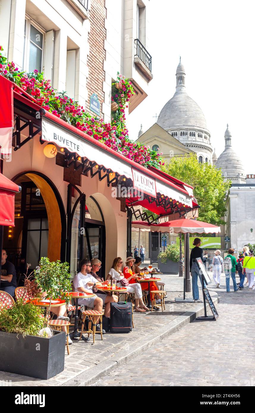 La Bohème Montmartre Restaurant, Place du Tertre, Montmartre, Paris, Île-de-France, France Stock Photo