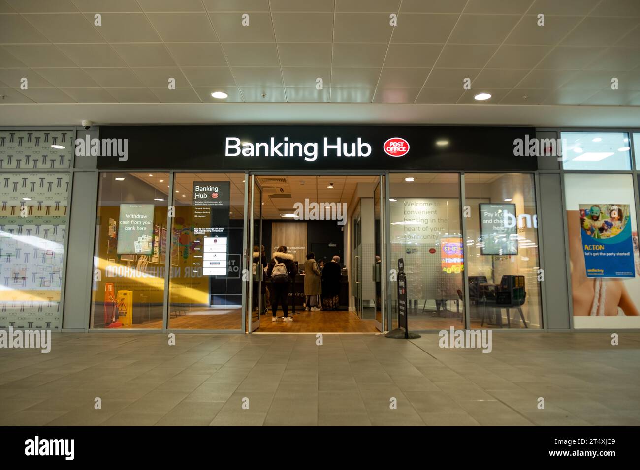 LONDON, OCTOBER 30, 2023 Post Office Banking Hub inside the Oaks