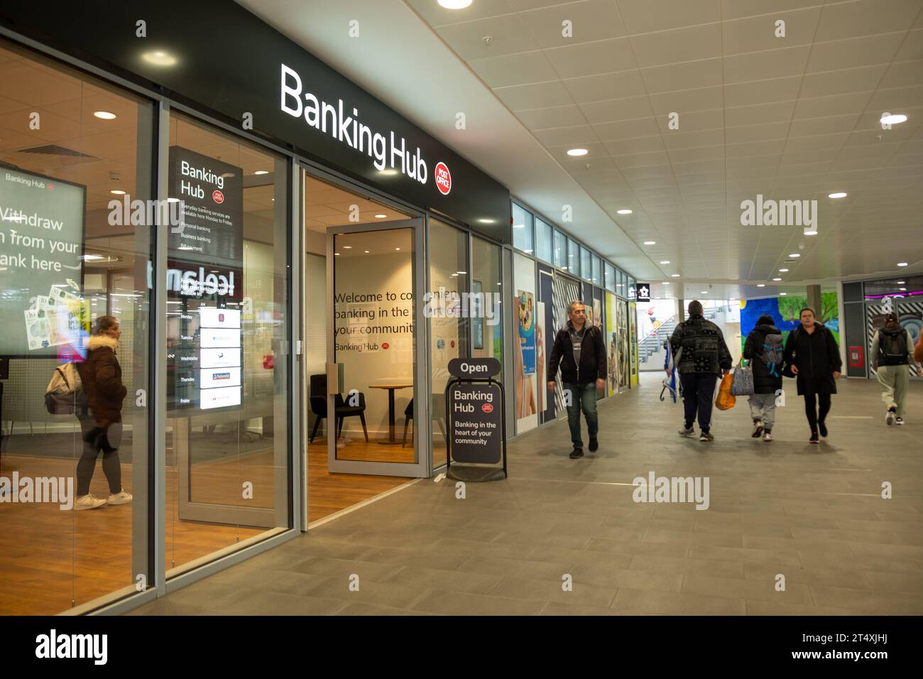 LONDON, OCTOBER 30, 2023 Post Office Banking Hub inside the Oaks
