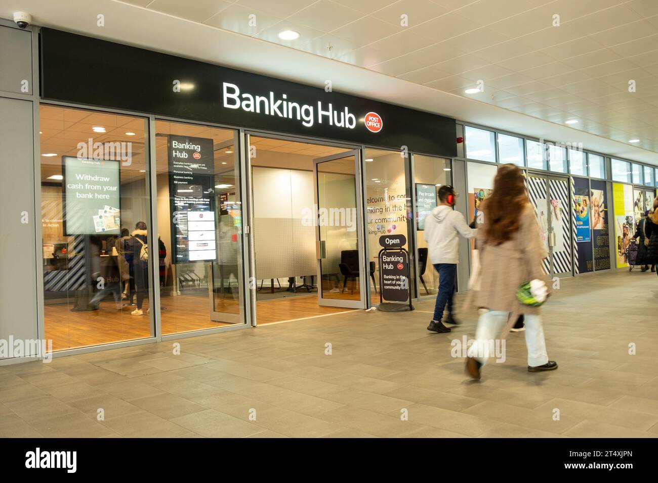 LONDON, OCTOBER 30, 2023 Post Office Banking Hub inside the Oaks