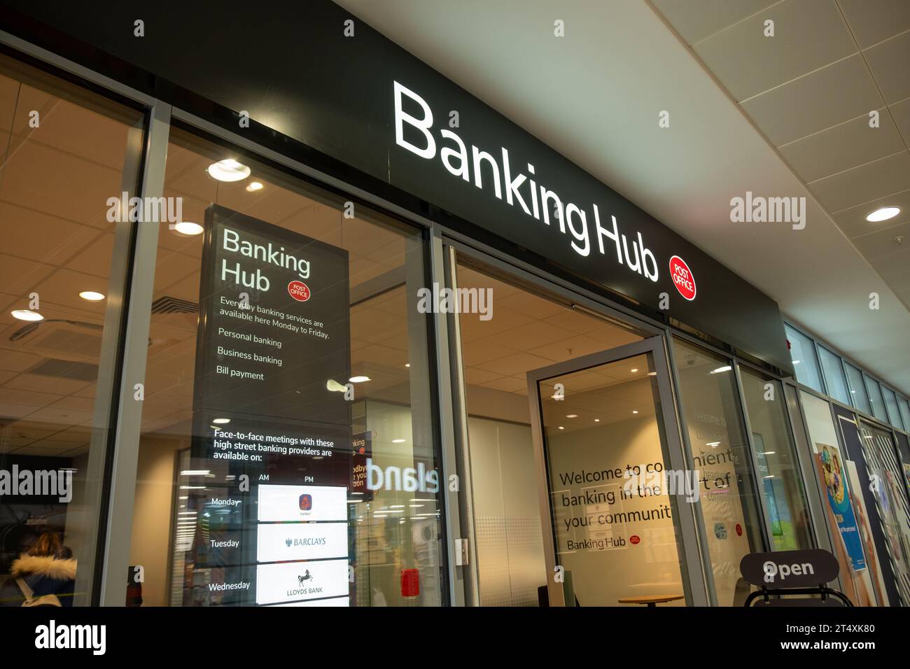 LONDON, OCTOBER 30, 2023 Post Office Banking Hub inside the Oaks