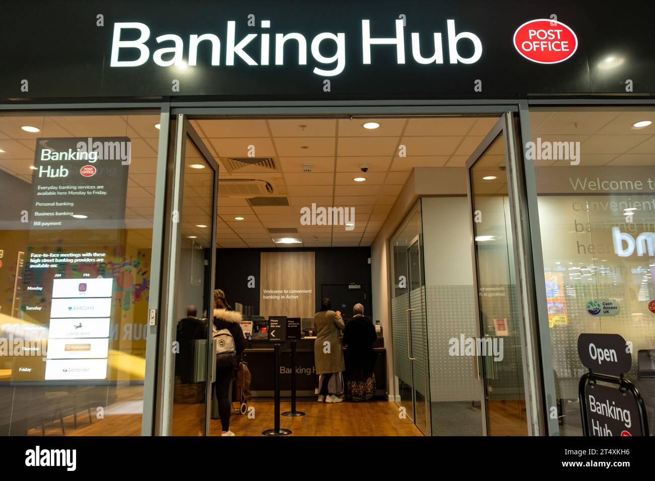 LONDON, OCTOBER 30, 2023 Post Office Banking Hub inside the Oaks