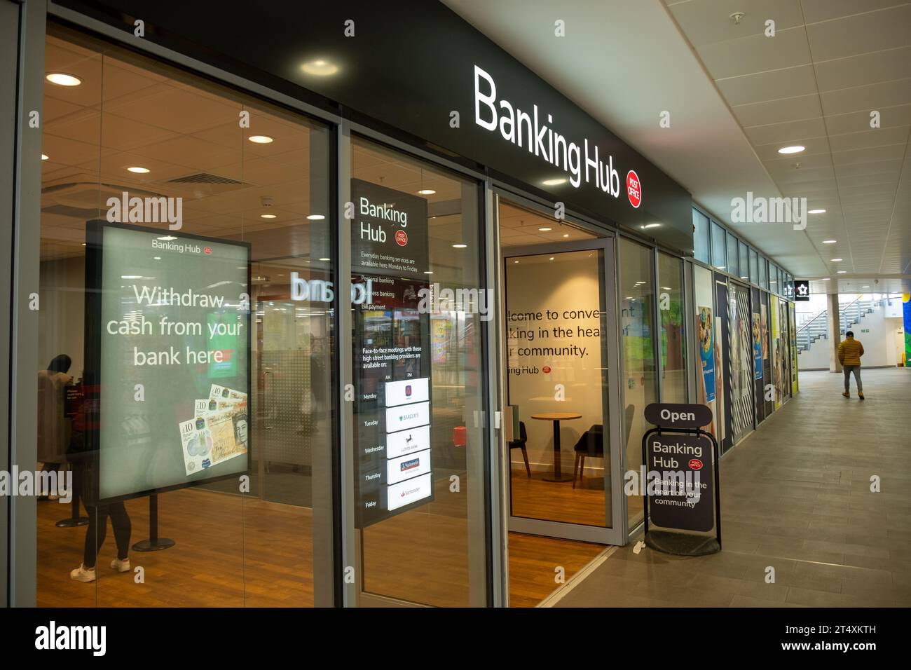 LONDON, OCTOBER 30, 2023 Post Office Banking Hub inside the Oaks