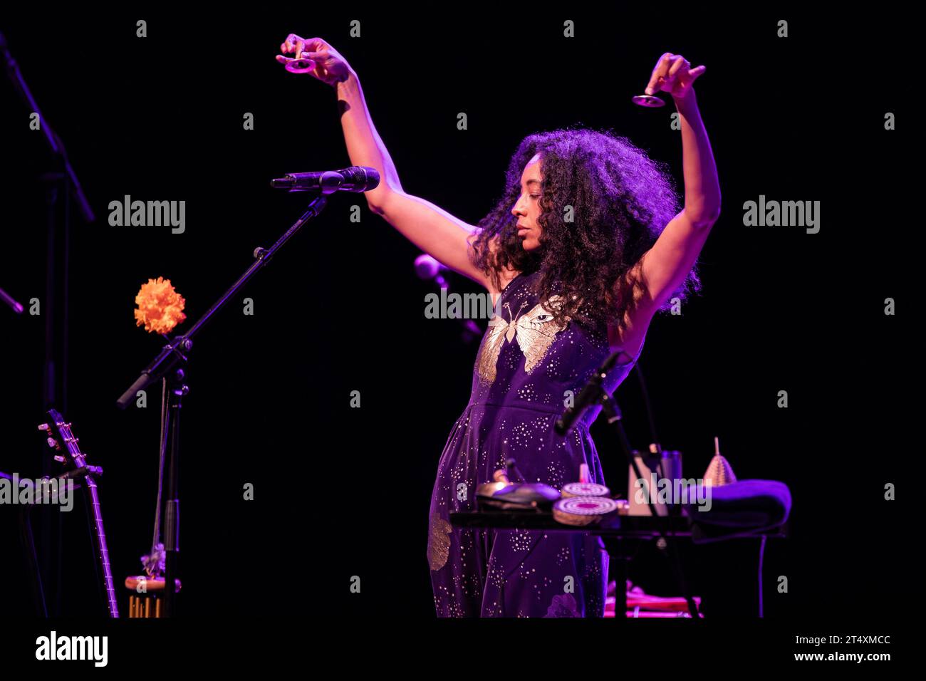Barcelona, Spain. 2023.11.01. Corinne Bailey Rae perform on stage at Paral·lel 62 on November 01, 2023 in Barcelona, Spain. Stock Photo