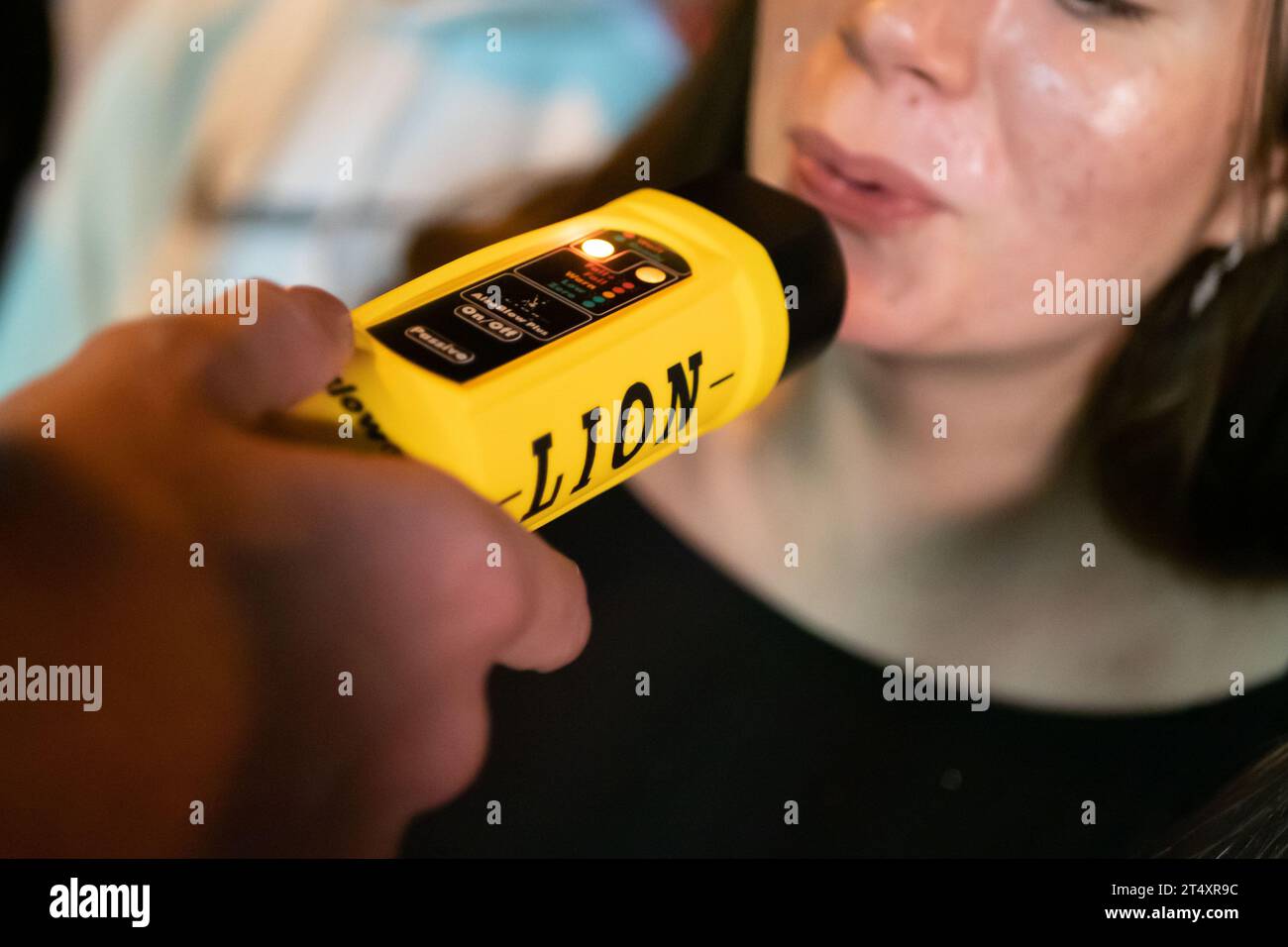 Italy, Tuscany region, Arezzo, October 31, 2023 Traffic police