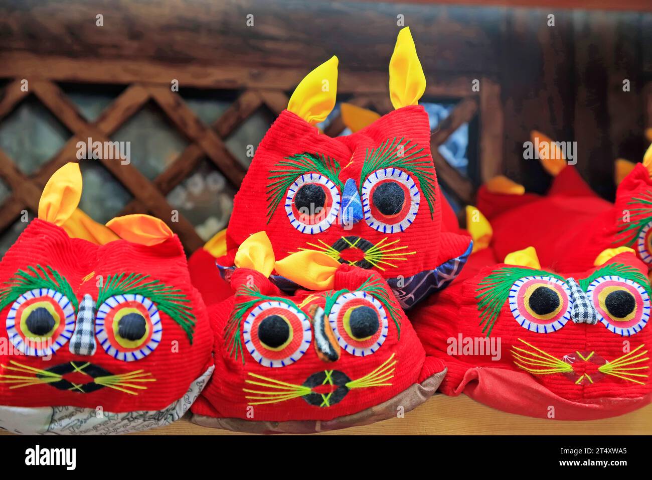 Tiger head child shoes Stock Photo - Alamy