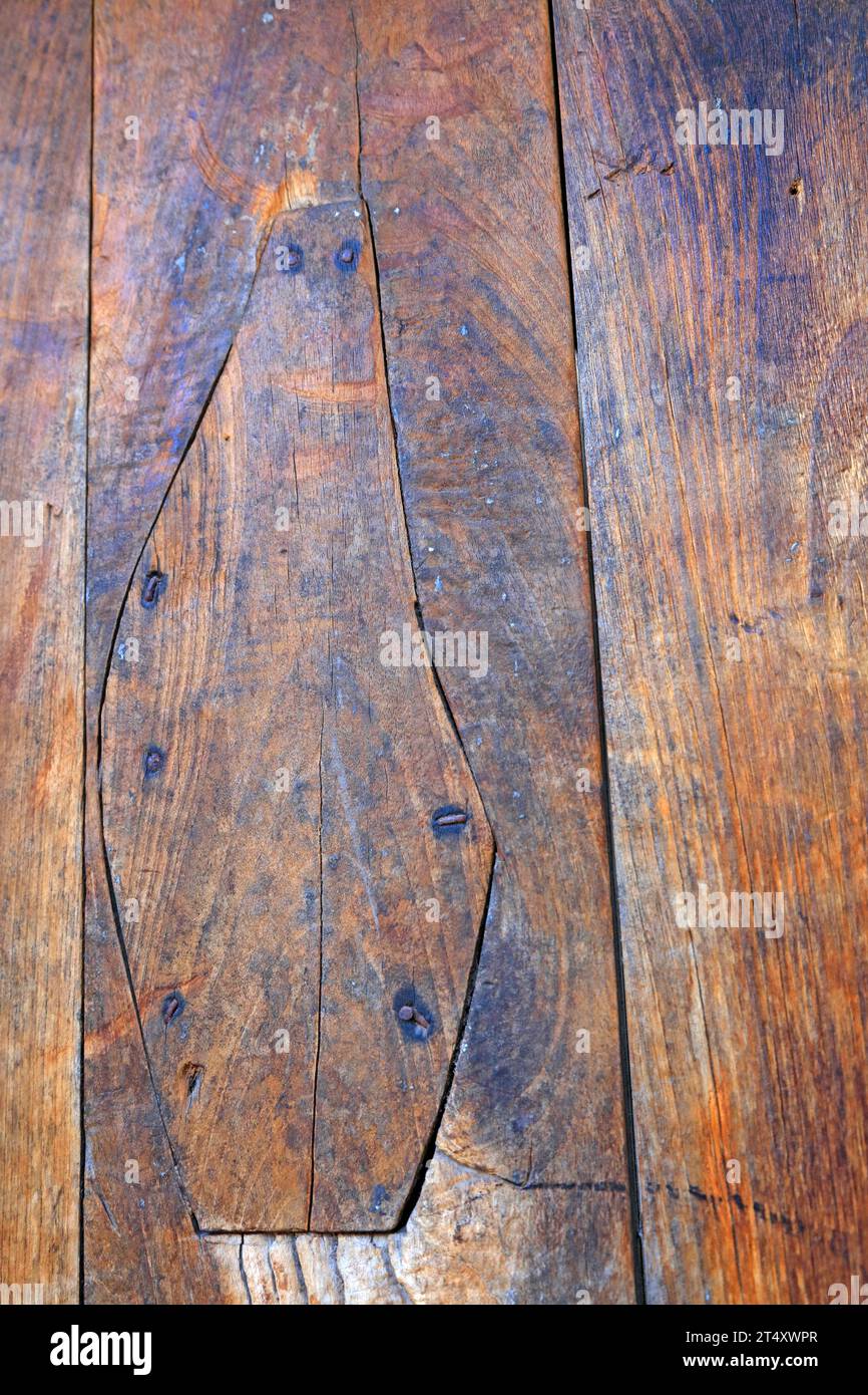 Wood door patch Stock Photo Alamy
