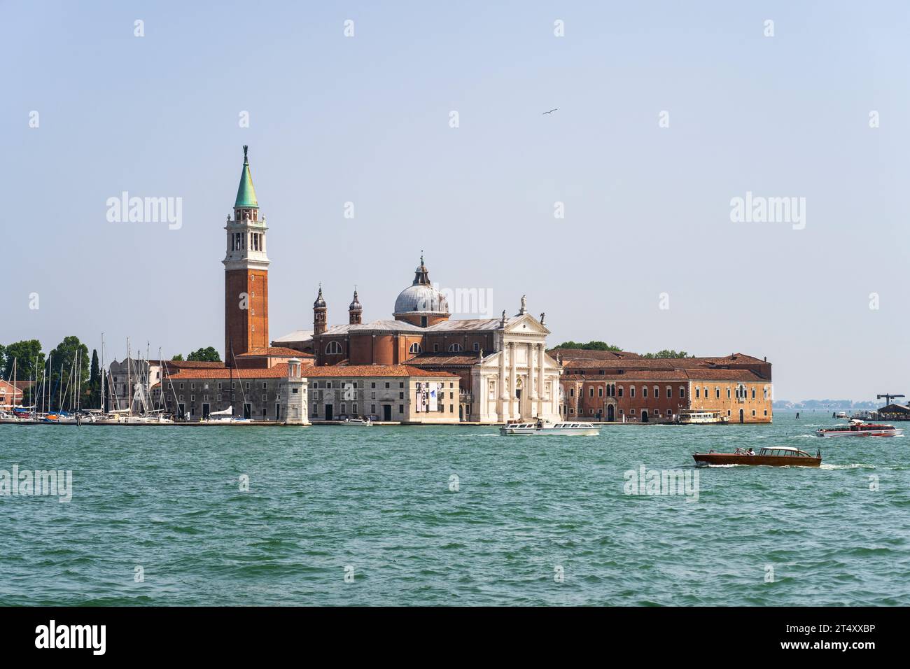 Church of San Giorgio Maggiore on the island of San Giorgio Maggiore in Venice, Veneto Region, Italy Stock Photo