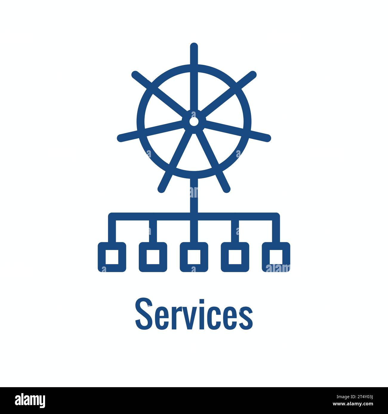 Kubernetes Development Environment Icon Showing Benefit Stock Vector