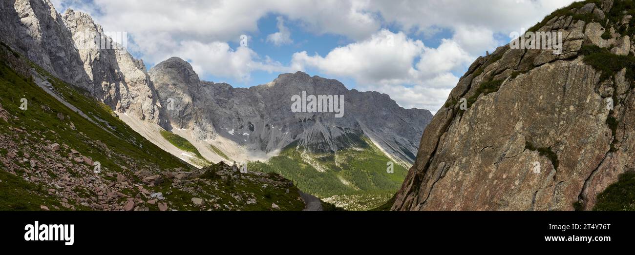 Carnic Alps near Wolayersee, Lesachtal, Carinthia, Austria Stock Photo