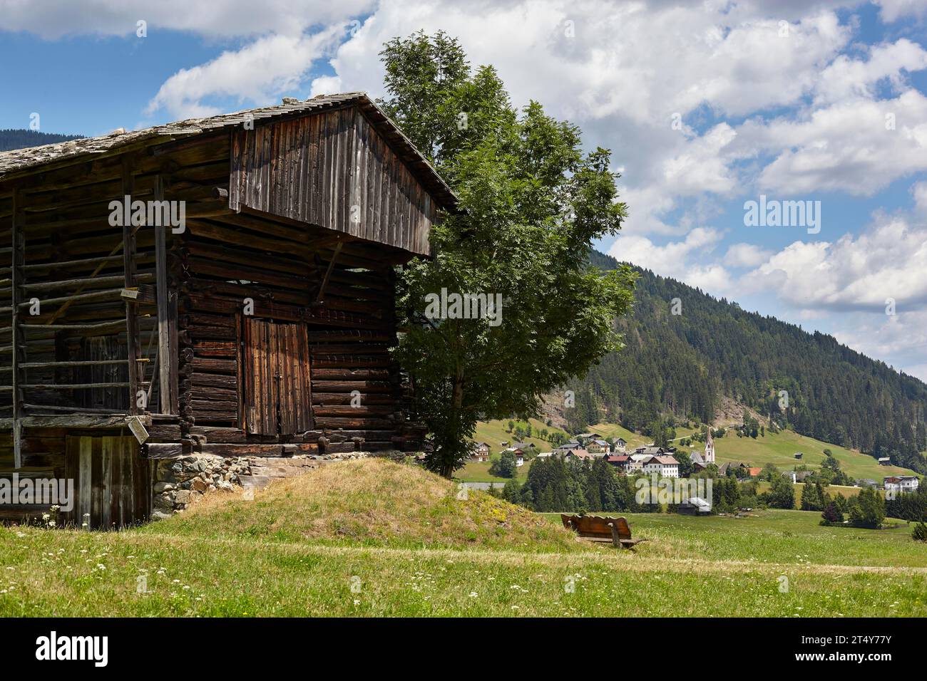Stadel in Nostra, Lesachtal, Carinthia, Austria Stock Photo