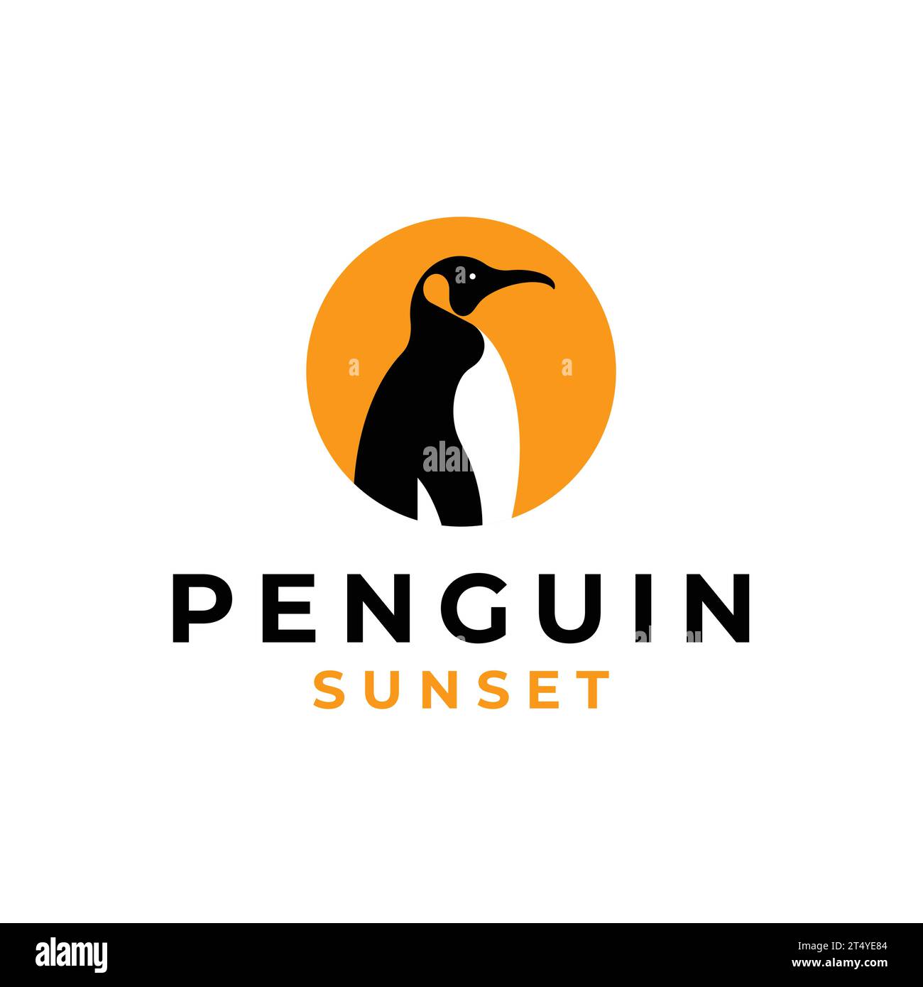 Logo penguin design template Royalty Free Vector Image Stock Vector