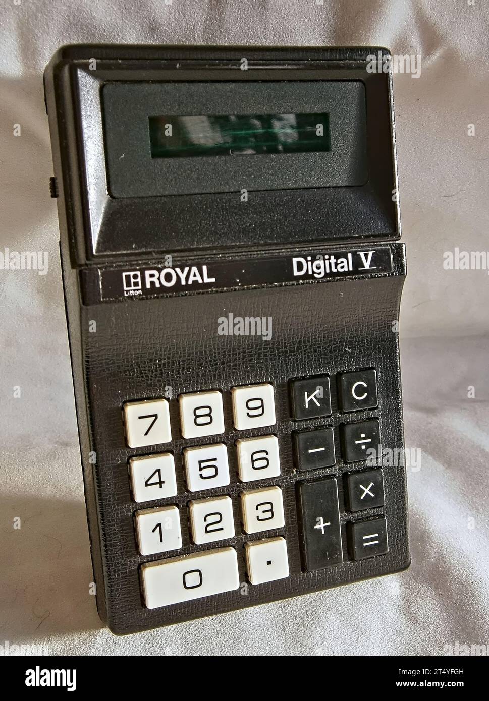 Early1970s Royal Digital V handheld electronic calculator Stock Photo