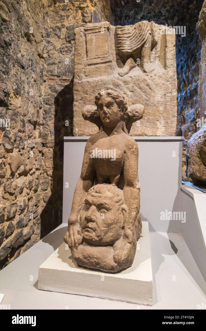 Colchester Sphinx; Roman sculpture dated 1st C CE / AD, probably part ...