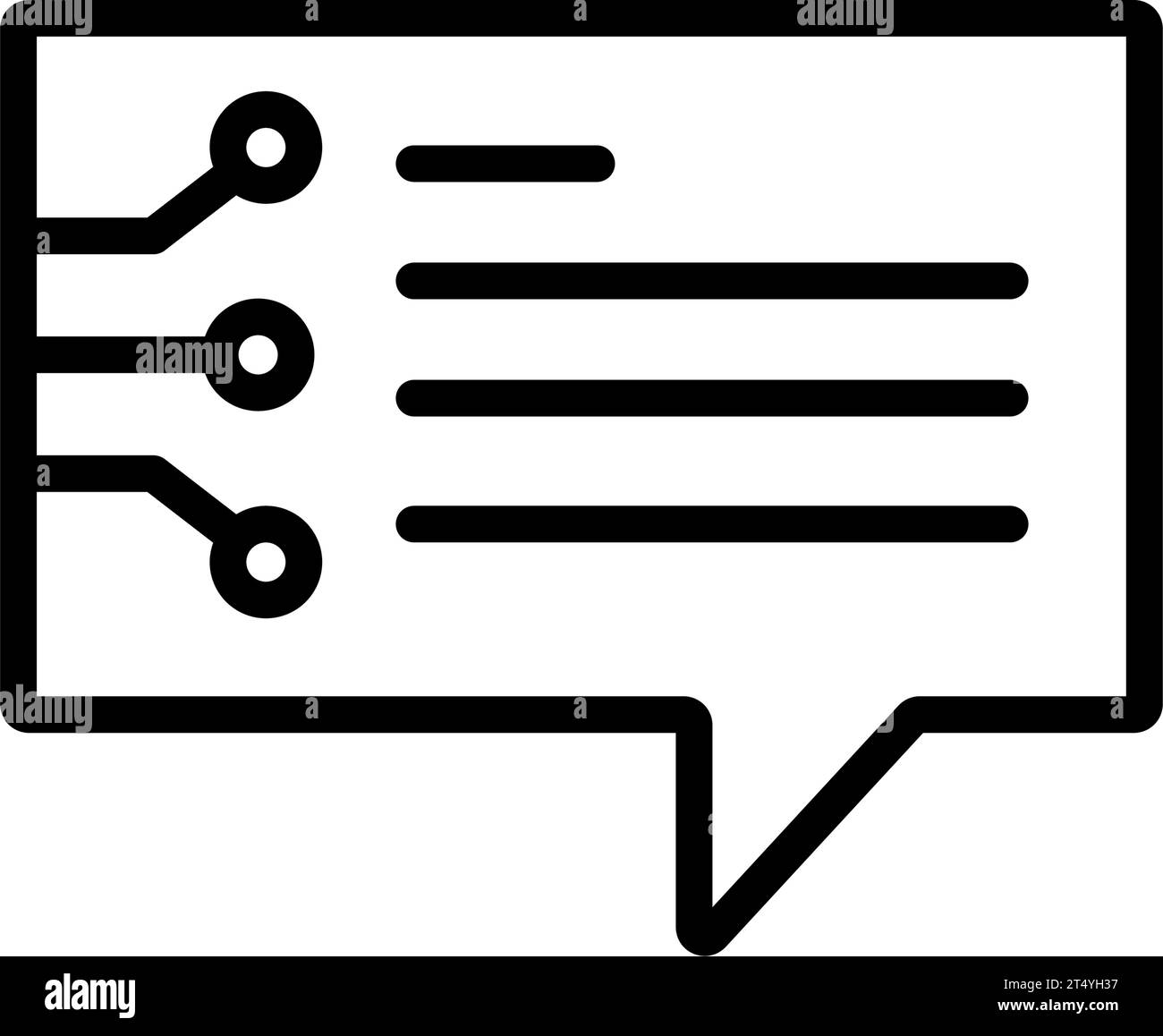 ai technology speech bubble Stock Vector