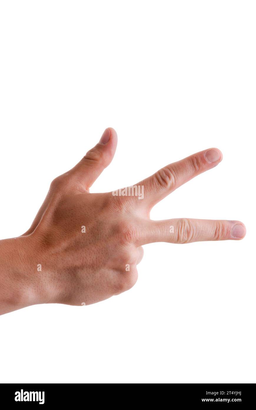 Drei Finger ,BLF *** Three fingers ,BLF 07010967 x Stock Photo