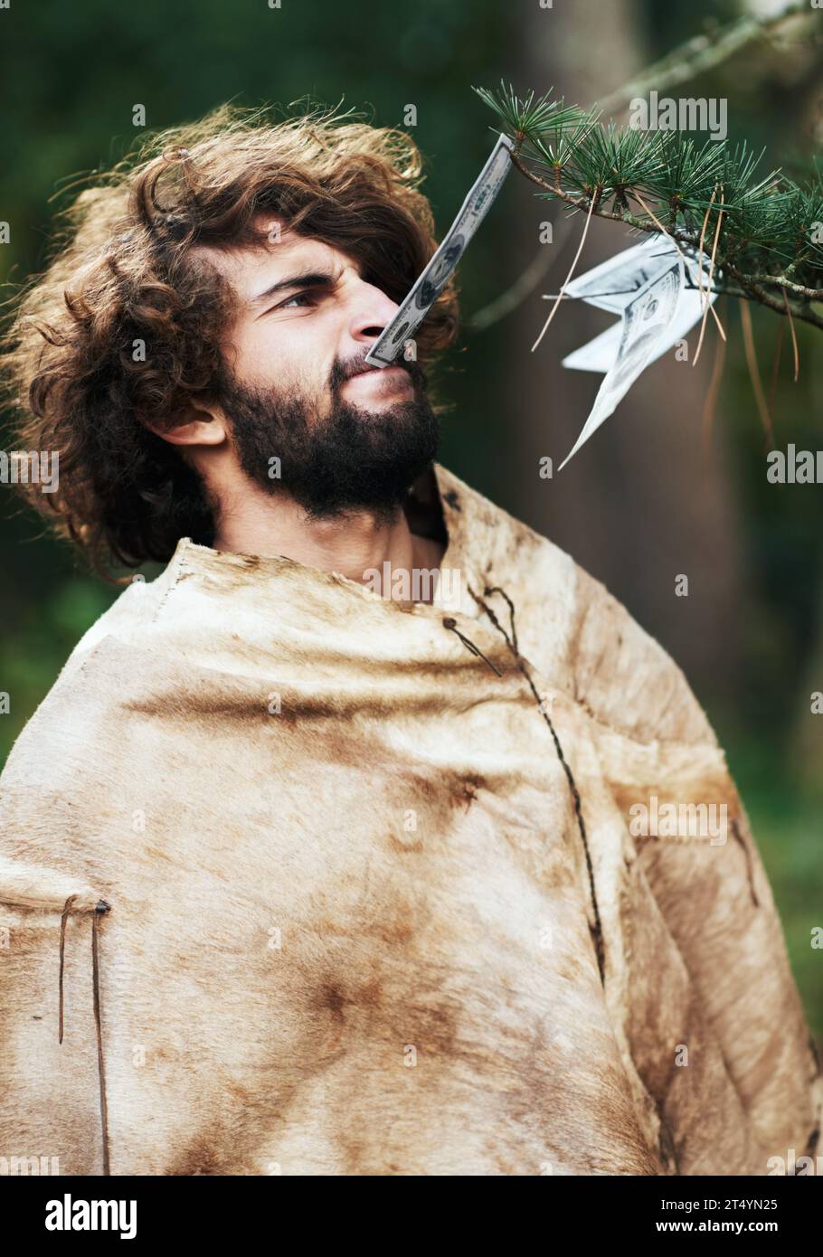 Caveman Notes Odd person wealth hi-res stock photography and images - Alamy