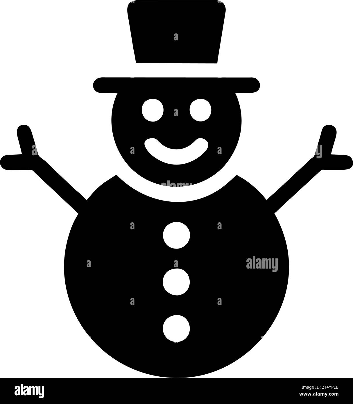 snowman icon illustration Stock Vector Image & Art - Alamy