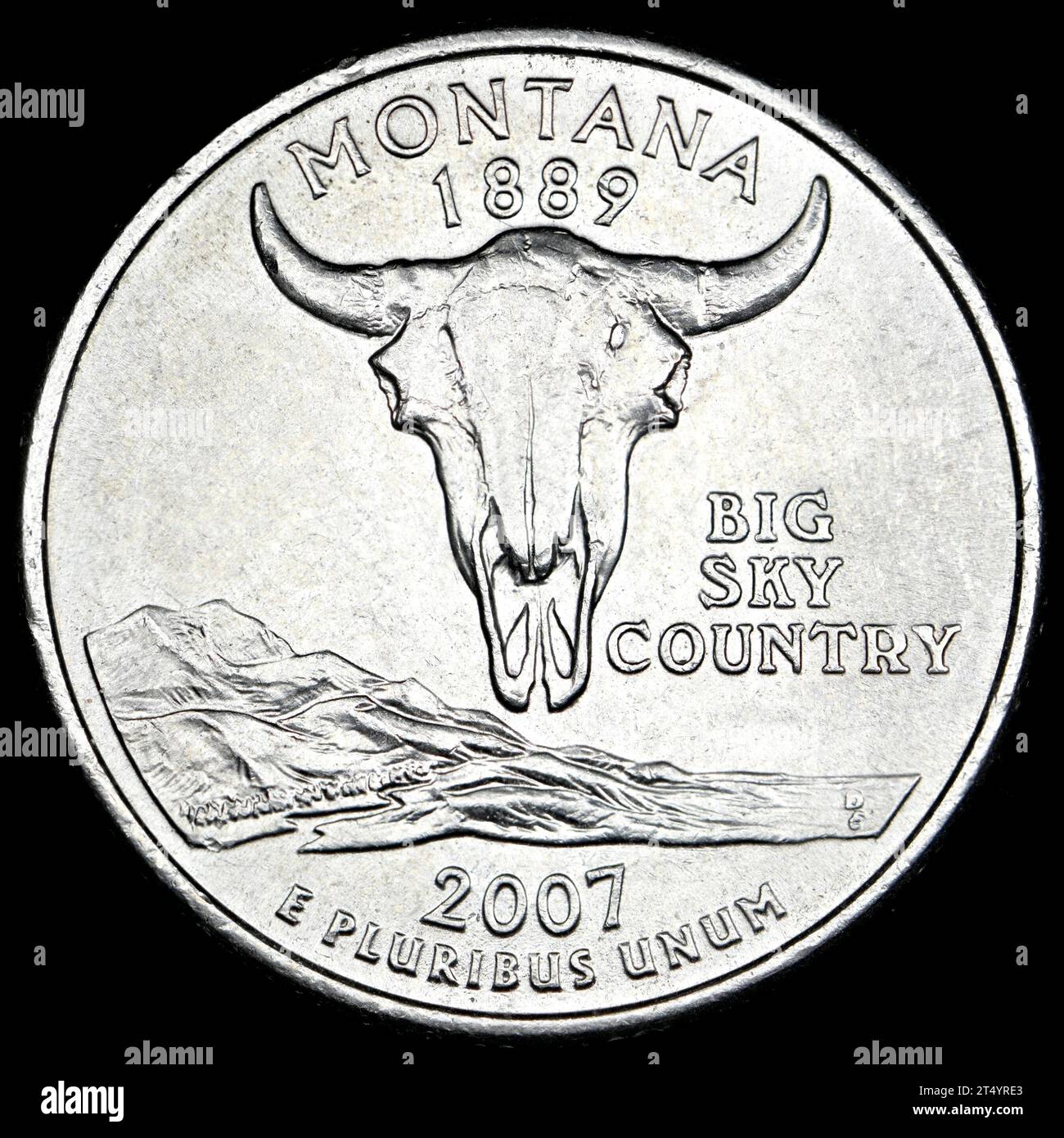 US Commemorative State Quarter Dollar Montana (1889) Big Sky Country