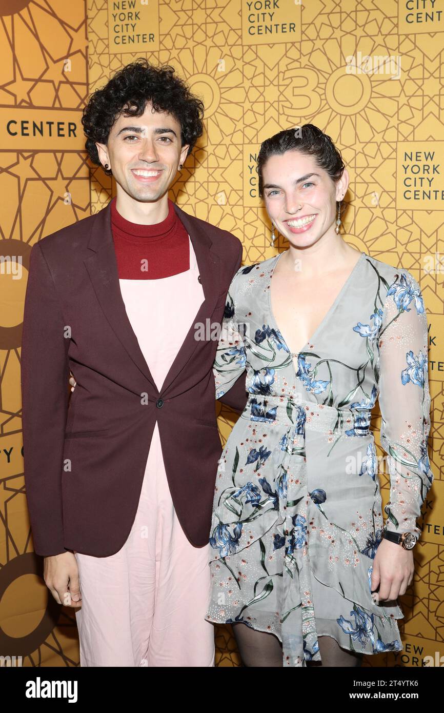 New York, United States. 01st Nov, 2023. Caleb Teicher and Aria Roach