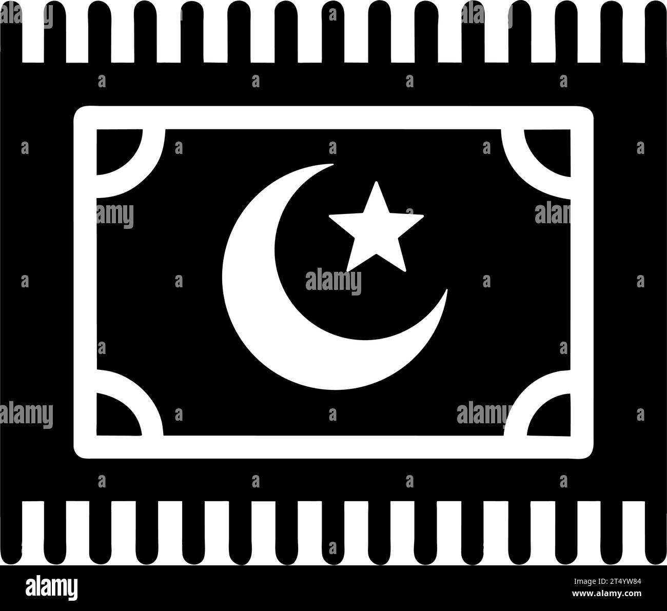 muslim moon rug icon Stock Vector Image & Art - Alamy