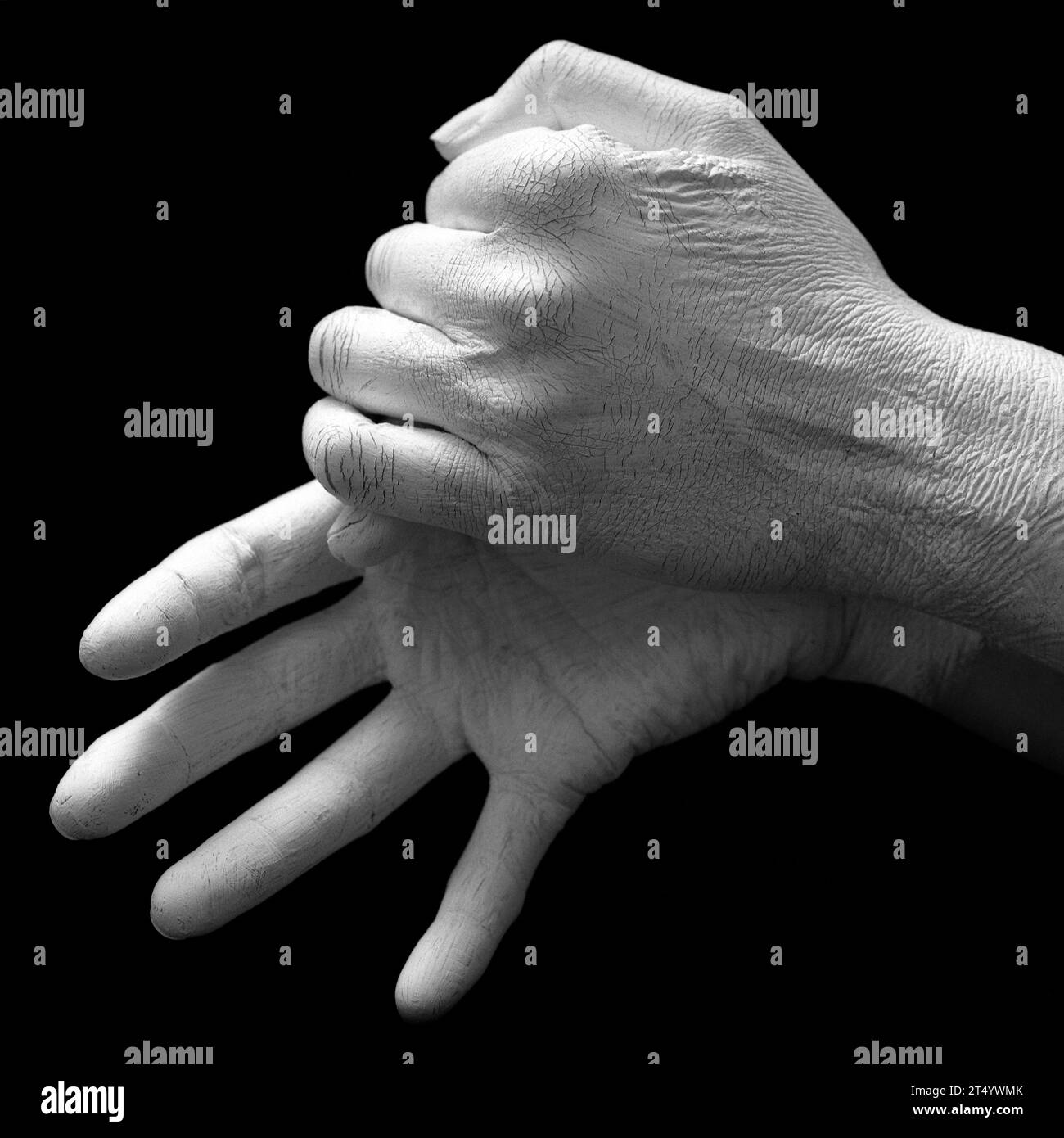 Woman sign language hands Black and White Stock Photos & Images - Alamy
