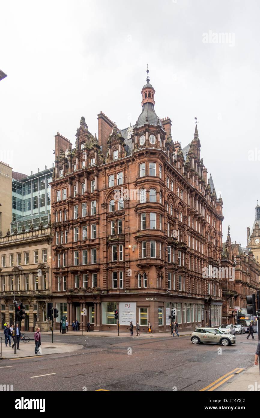 123 St-Vincent street, Glasgow, Scotland, UK. Stock Photo