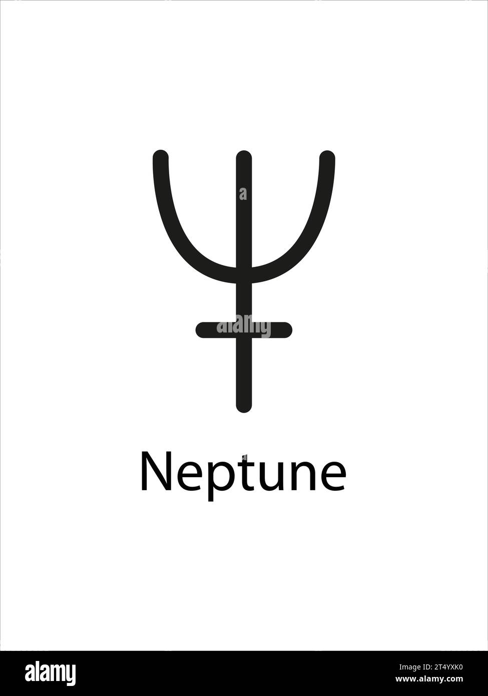 Neptune symbol of planets Royalty Free Vector Image Stock Vector Image ...