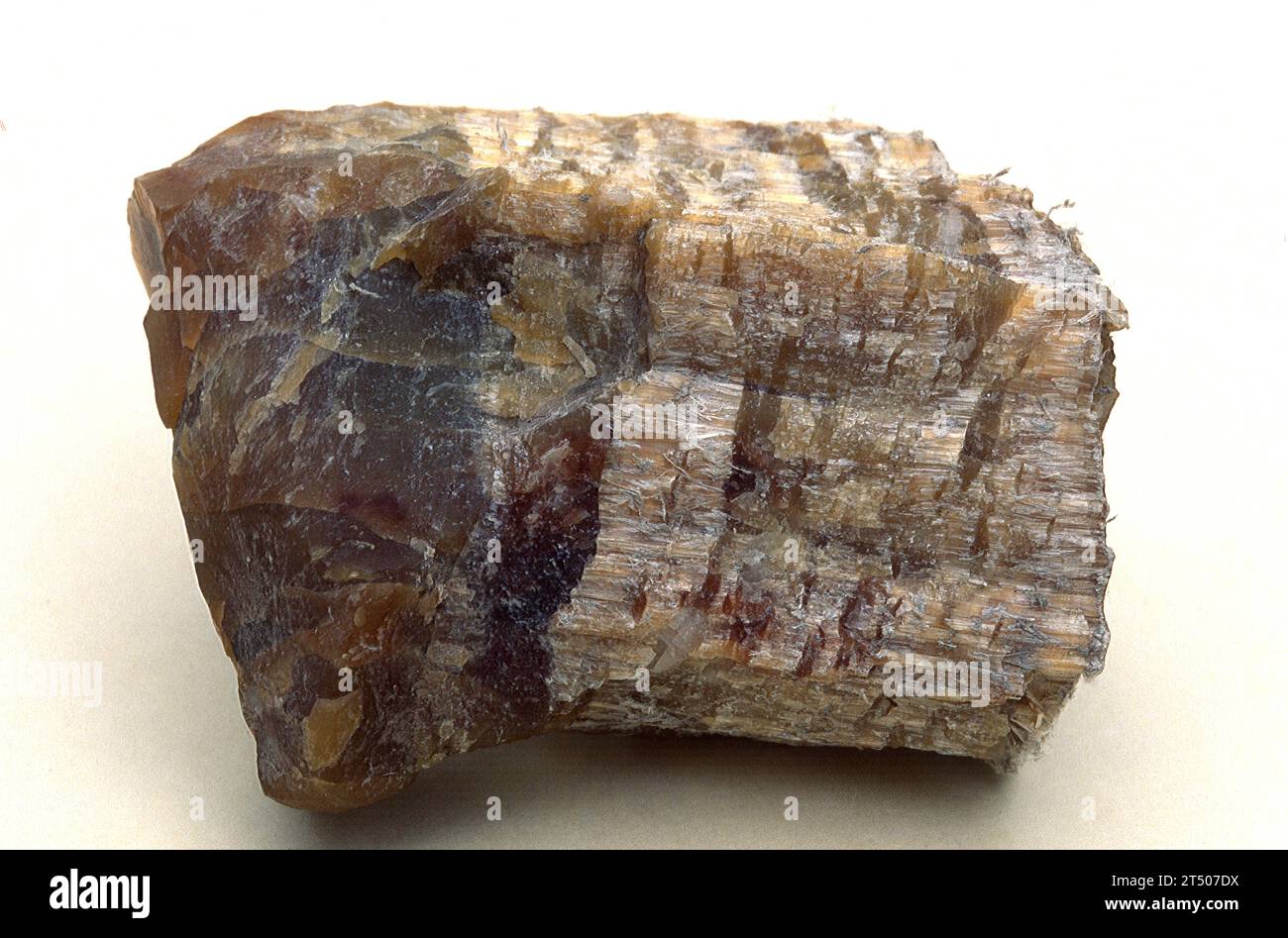 Chrysotile or white asbestos is a magnesium silicate mineral. Sample